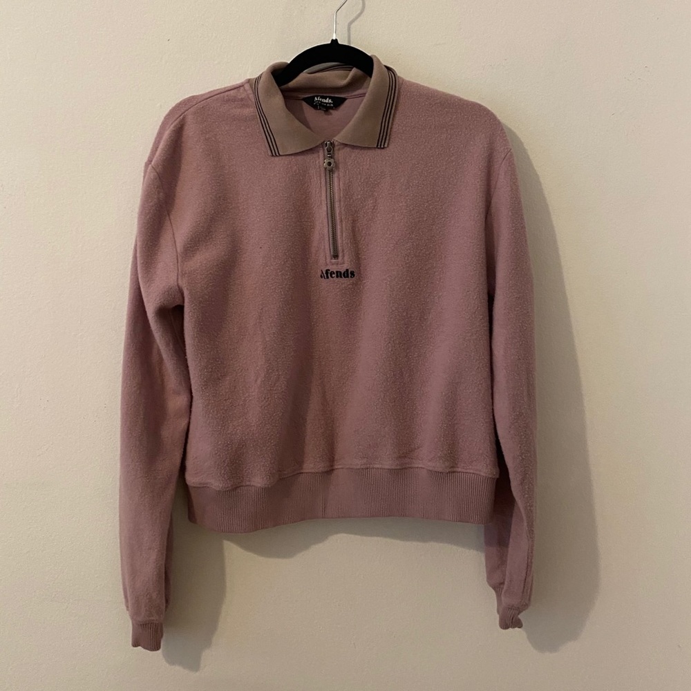 AFENDS zip up polo sweater
